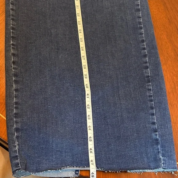 Zara Strapless Denim Midi Dress | Bodycon Jean Dress | Classic Blue Size M - Picture 4 of 9